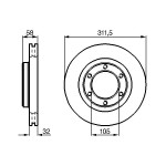 BOSCH Bremsscheibe