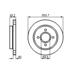 BOSCH Bremsscheibe