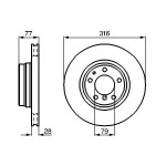 BOSCH Bremsscheibe