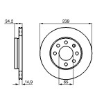 BOSCH Bremsscheibe