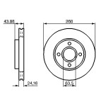 BOSCH Bremsscheibe