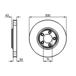 BOSCH Bremsscheibe