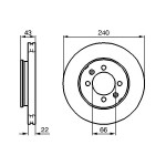 BOSCH Bremsscheibe