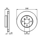 BOSCH Bremsscheibe