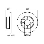 BOSCH Bremsscheibe
