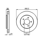 BOSCH Bremsscheibe