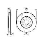 BOSCH Bremsscheibe