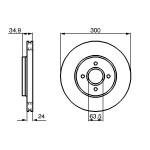 BOSCH Bremsscheibe