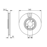 BOSCH Bremsscheibe