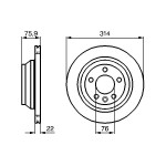 BOSCH Bremsscheibe