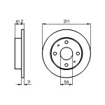 BOSCH Bremsscheibe