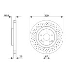 BOSCH Bremsscheibe