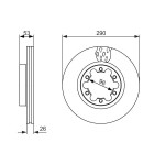 BOSCH Bremsscheibe