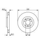 BOSCH Bremsscheibe