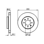BOSCH Bremsscheibe