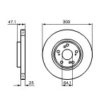 BOSCH Bremsscheibe