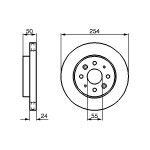 BOSCH Bremsscheibe