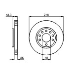 BOSCH Bremsscheibe