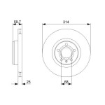 BOSCH Bremsscheibe