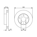 BOSCH Bremsscheibe