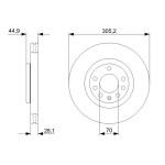 BOSCH Bremsscheibe