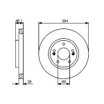 BOSCH Bremsscheibe