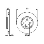 BOSCH Bremsscheibe