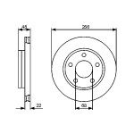 BOSCH Bremsscheibe