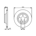 BOSCH Bremsscheibe