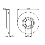 BOSCH Bremsscheibe