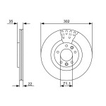 BOSCH Bremsscheibe