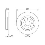 BOSCH Bremsscheibe