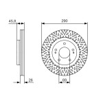 BOSCH Bremsscheibe