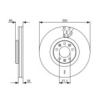BOSCH Bremsscheibe