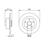 BOSCH Bremsscheibe