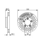 BOSCH Bremsscheibe
