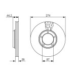 BOSCH Bremsscheibe