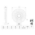 BOSCH Bremsscheibe