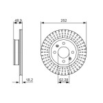 BOSCH Bremsscheibe