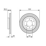 BOSCH Bremsscheibe
