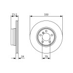 BOSCH Bremsscheibe