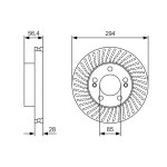 BOSCH Bremsscheibe