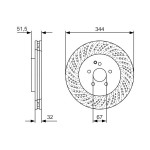 BOSCH Bremsscheibe