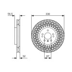 BOSCH Bremsscheibe