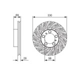 BOSCH Bremsscheibe