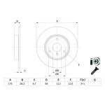 BOSCH Bremsscheibe