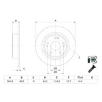 BOSCH Bremsscheibe
