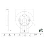 BOSCH Bremsscheibe