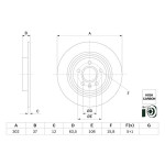 BOSCH Bremsscheibe