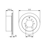 BOSCH Bremsscheibe